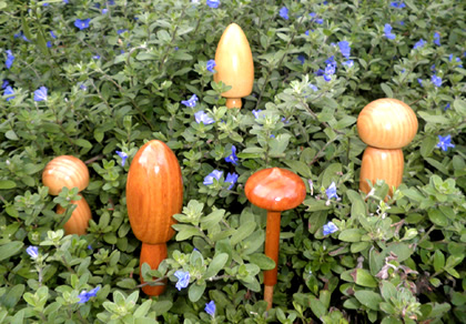 Wooden Fairy Tale Mushroom Pin