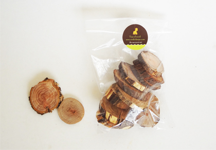 Wooden Mini Tree Cookies